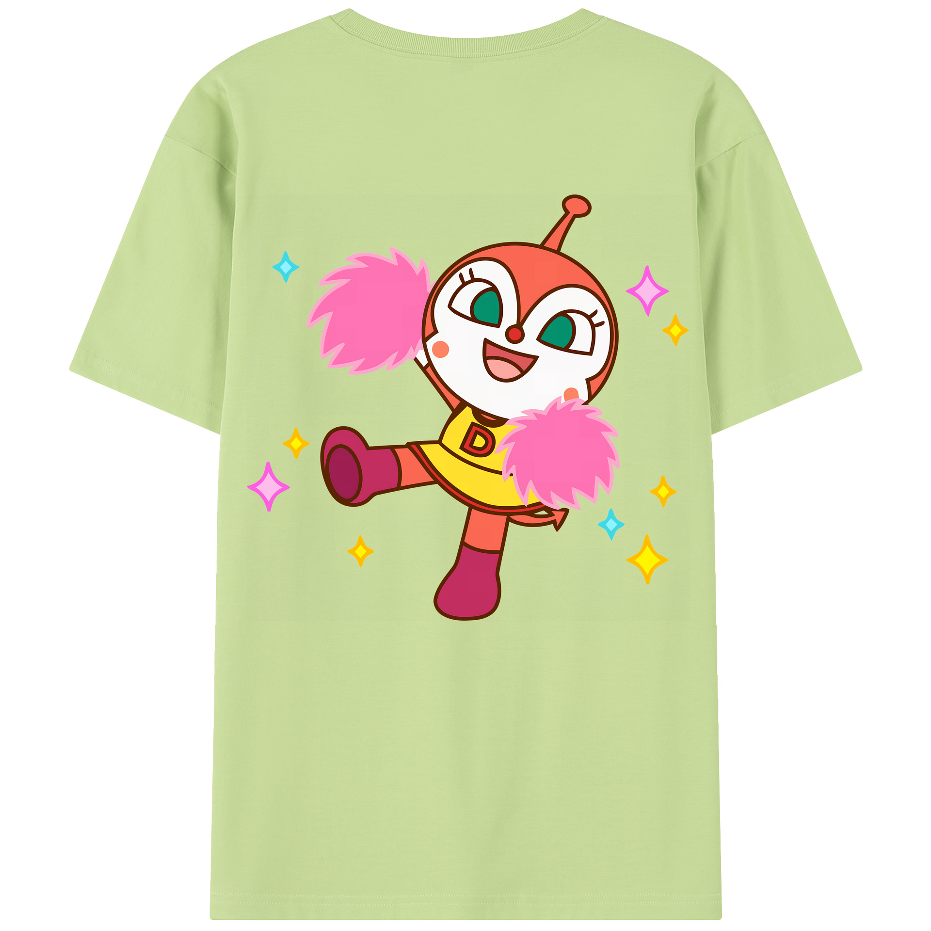 （画像用） アンパンマン Anpanman 綿100％半袖Tシャツ（背面プリント）